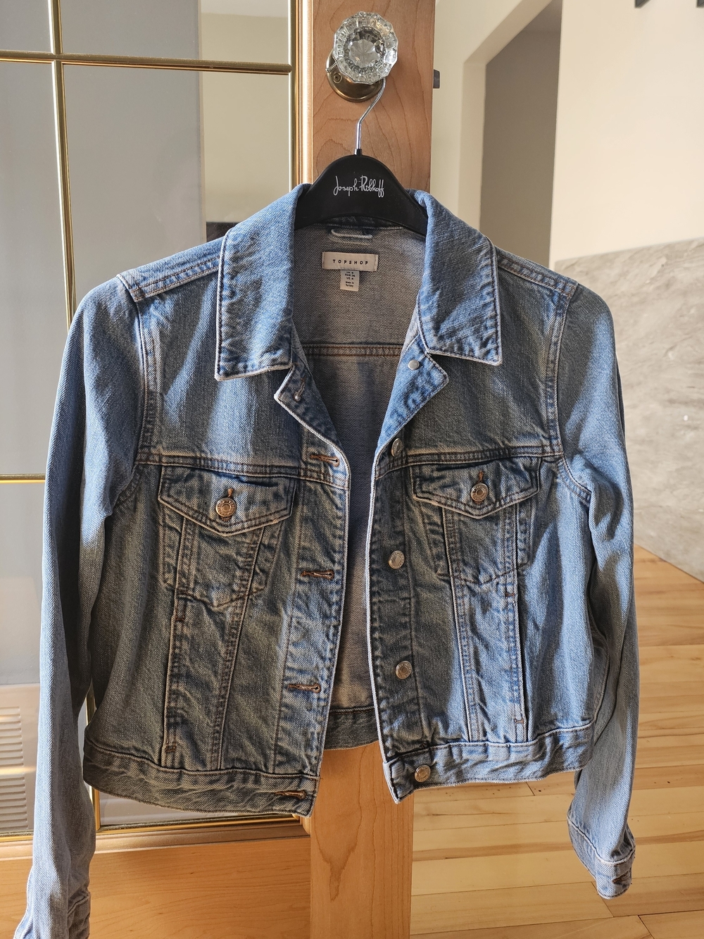 Topshop Light Wash Denim Jacket